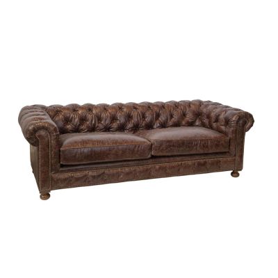 Image two of Shea Crackle Mahogany Sofa